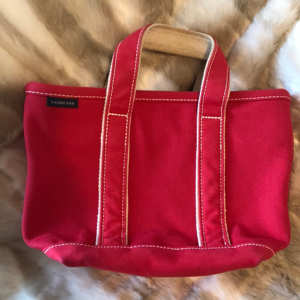 Lands end canvas tote bag